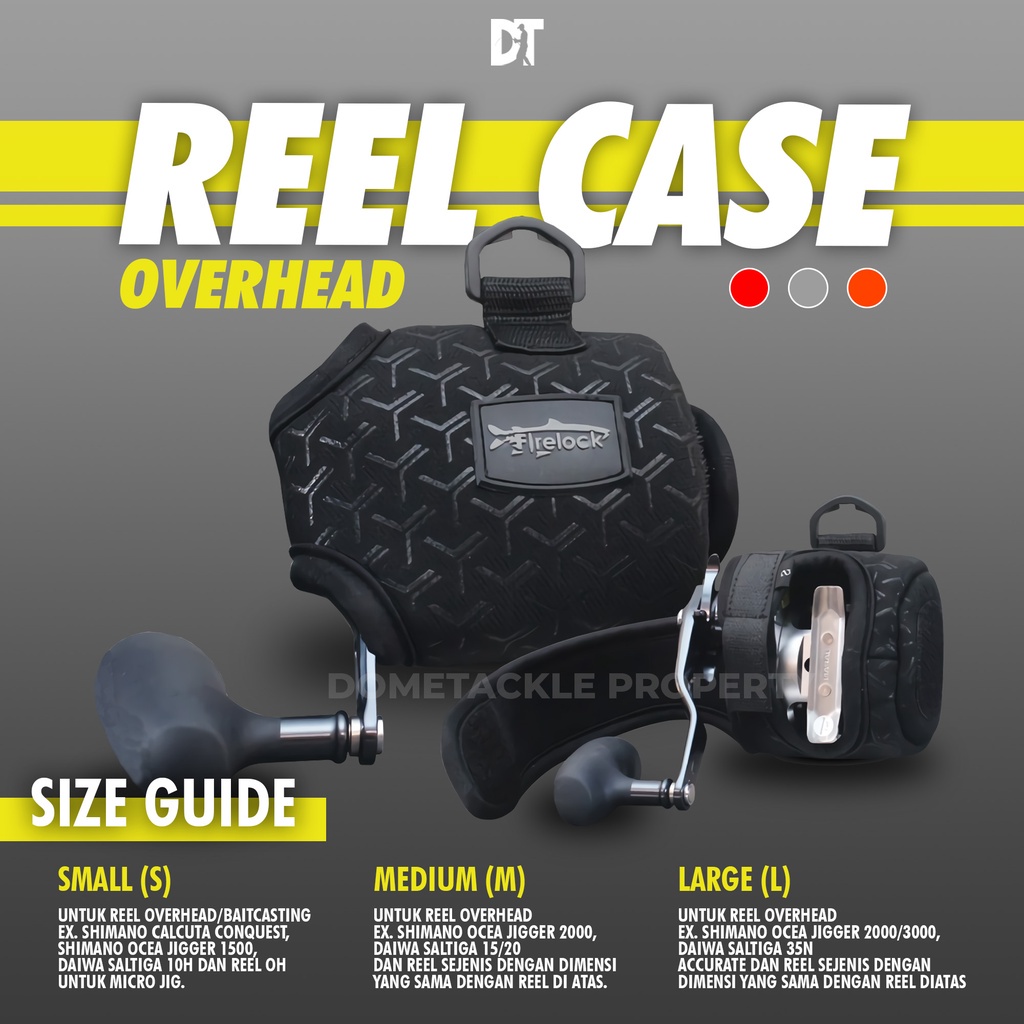 FIRELOCK | Reel Case Firelock Overhead | Tempat Sarung Reel OH Overhead| Tas Reel Pancing | Cover Re