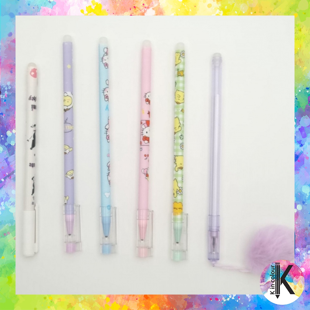 

Pulpen Gel Odeimei Erasable Bisa dihapus Kartun Hello Kitty Purin