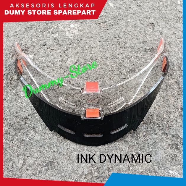 Spoiler Helm INK DYNAMIC AKRILIK | TEBAL 3MM / SPOILER INK DYNAMIC