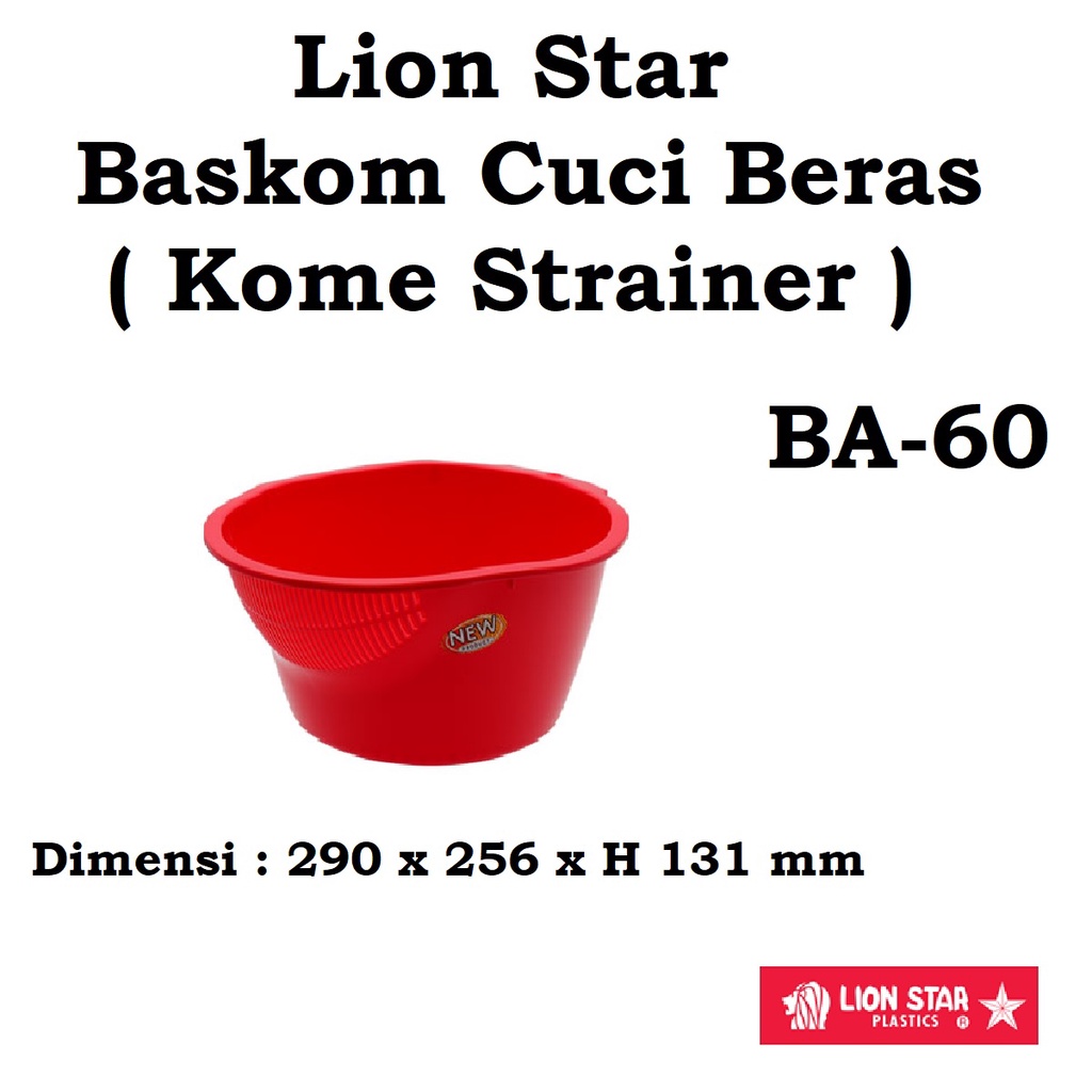 Lion Star Kome Strainer BA-60 / Baskom Cuci Beras