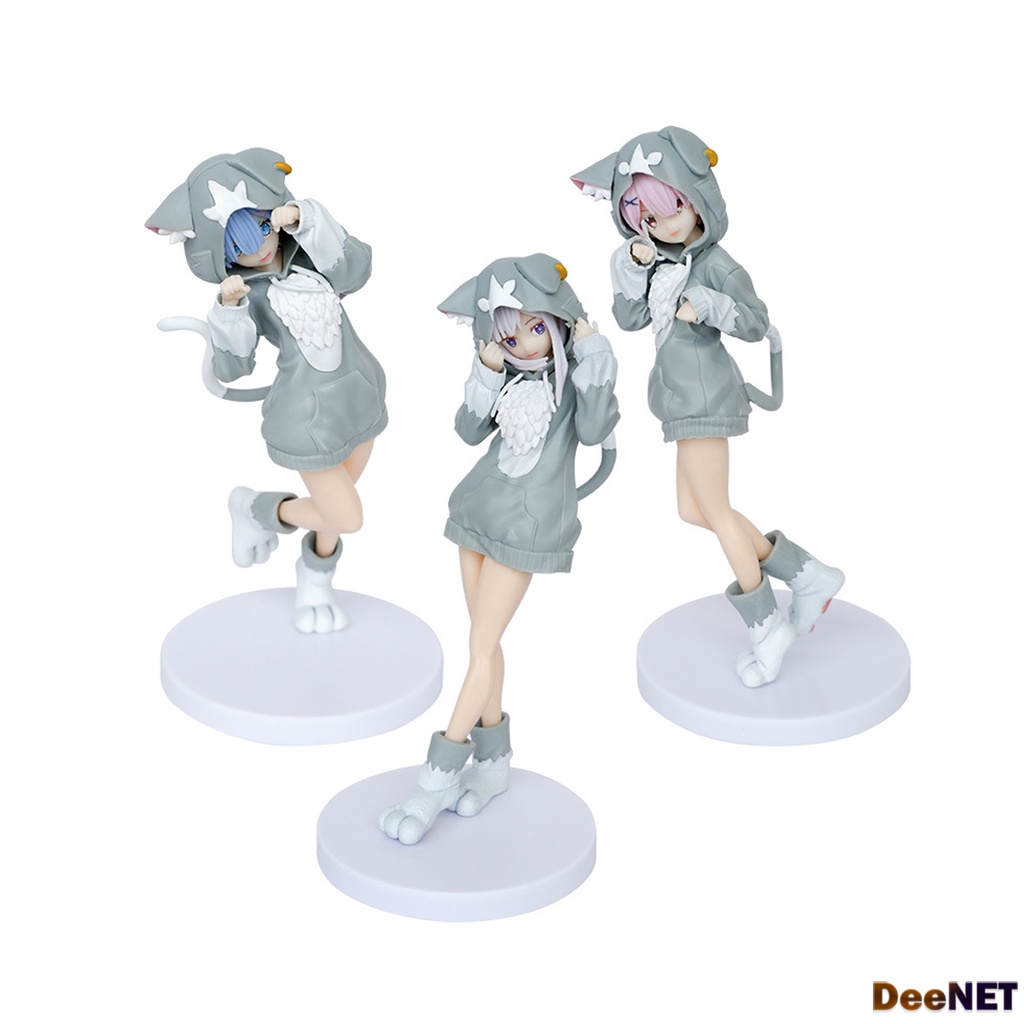 Rem Ram Emilia Parker Outfit 20cm action figure PVC