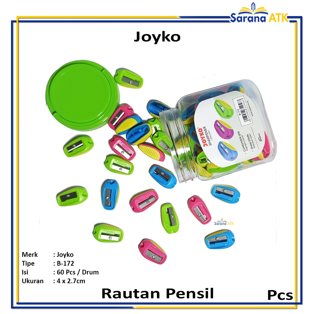 

Joyko - Pencil Sharpener Rautan Pensil B-172 - Pcs