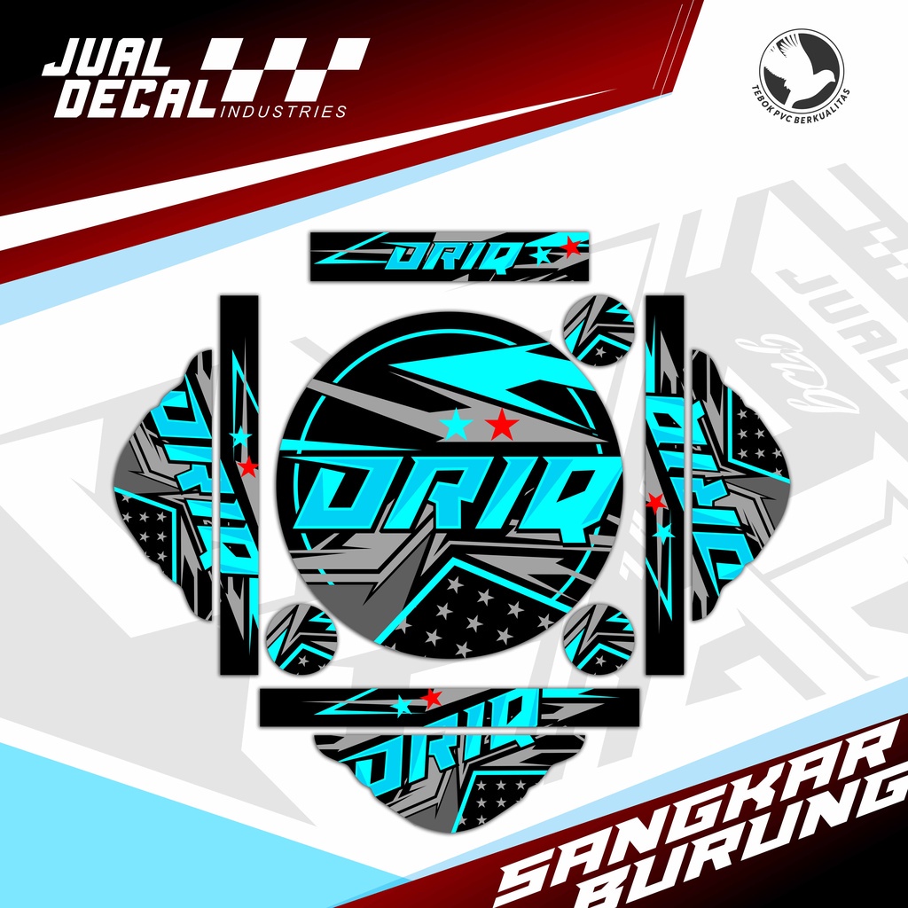 Stiker Sangkar Lovebird ORIQ Tebok Love Bird Decal Sangkar Burung Custom Desain