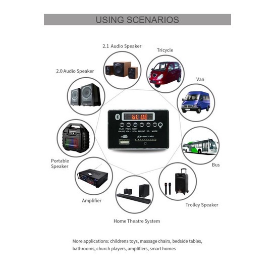 (OML) modul MP3 bluetooth 5.0 12Volt