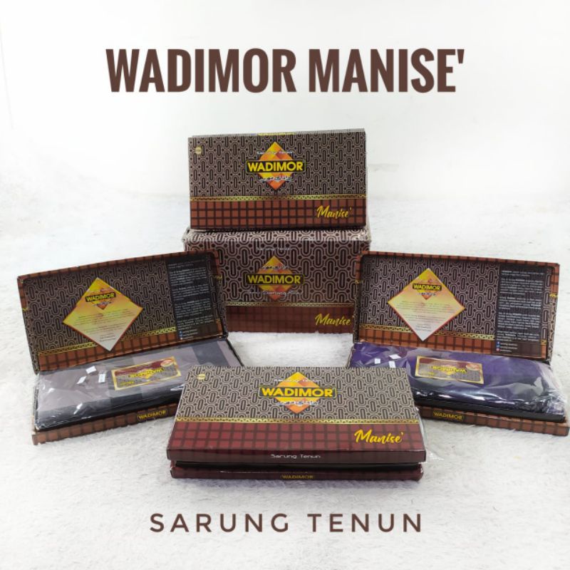 Sarung Wadimor standar motif kotak kotak