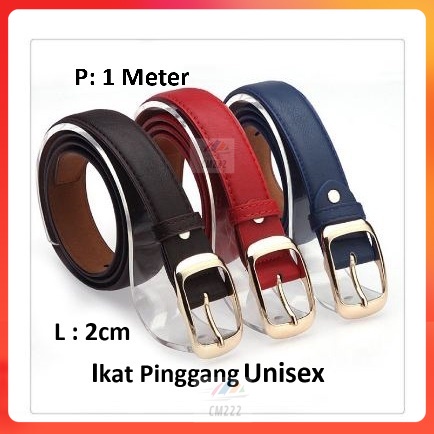 Ikat Pinggang Wanita Pria UniSex Ring Belt