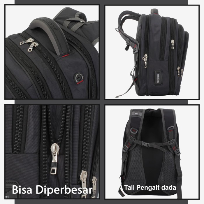 best -Backpack Polo Trands Ukuran Besar Original Quality-74213-36L - Maroon