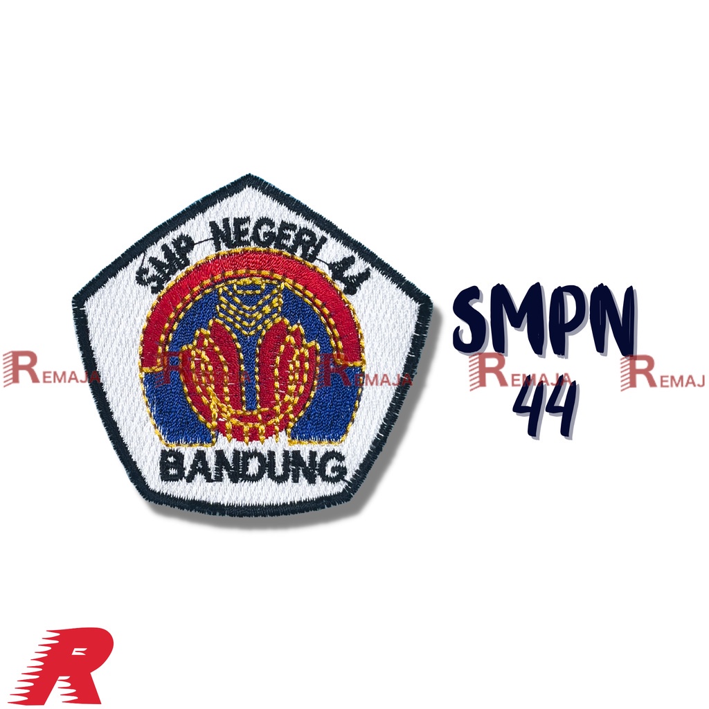 Bordir Bordir Bordir Logo SMP Bordir Custom Logo Sekolah SMP Jasa Bordir Bordir Satuan Bordir Logo C