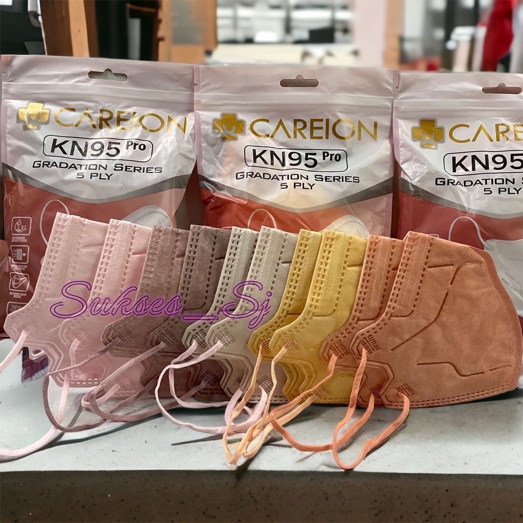 RB KN95 PRO CARIEON GRADATION SHRIM/KN95 PRO SATU PACK SUDAH MIX WARNA /BEST SELLER/ORIGINAL KN95