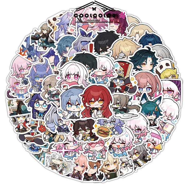 

COD❤️Stiker Kereta Dome Bintang,Kartun 60-Sheet Set,Game Anime Dekorasi Notebook,Stasiun Stasiun Stiker-cl