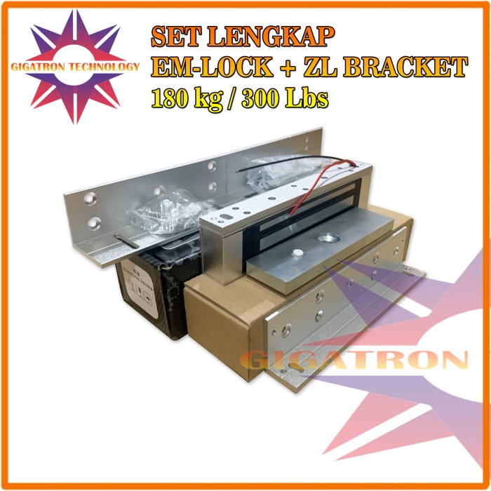 

Emlock Em Lock Magnetic Lock With Bracket ZL 180kg 300Lbs