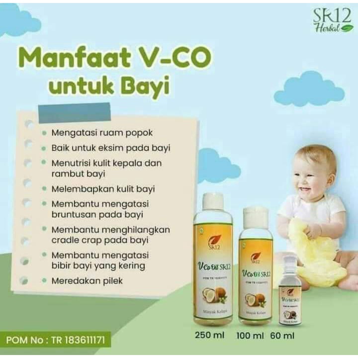 Minyak VCO 60 ml Untuk Bayi Vico Oil SR12 Untuk Biang Keringat Bayi Ruam Popok dan Penyubur Rambut