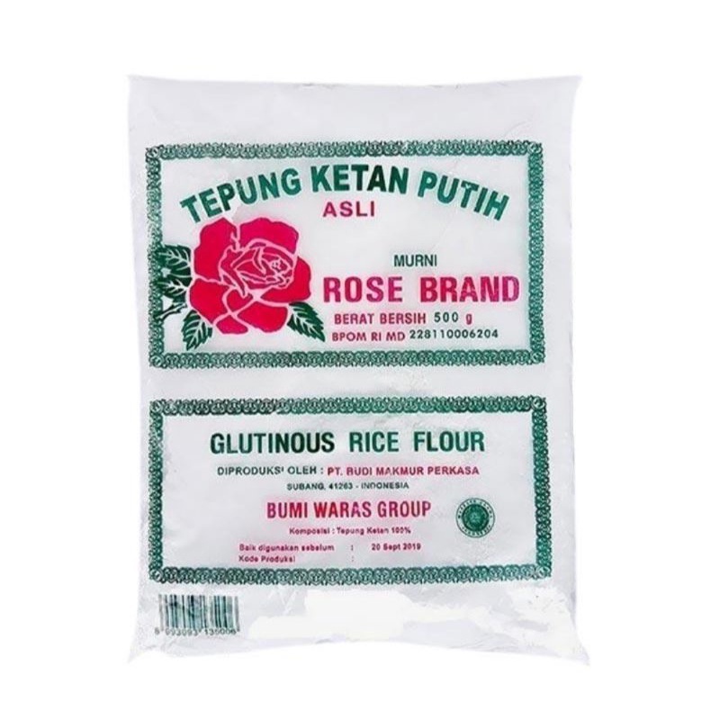 

ROSE BRAND TEPUNG BERAS KETAN PUTIH 500gr