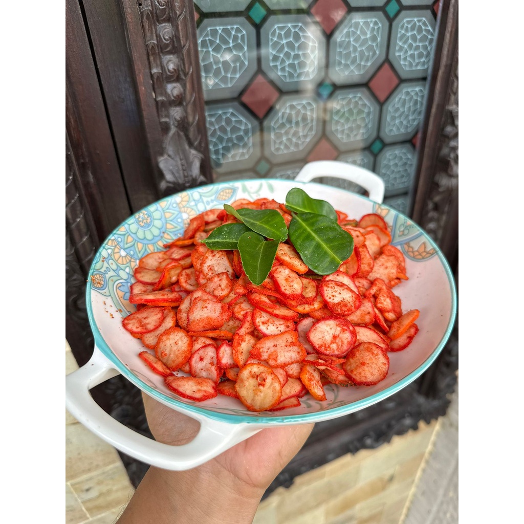 

Kerupuk seblak bantat bawang pedas 1KG