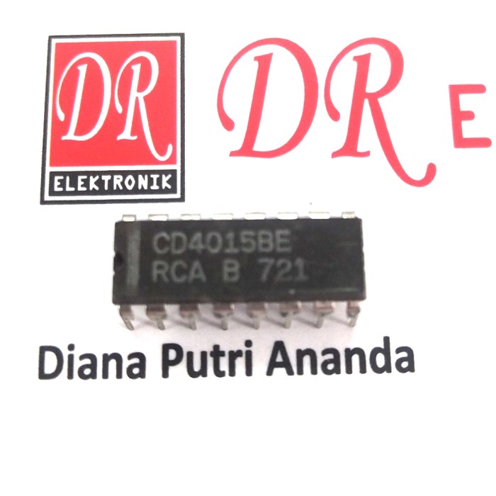 IC 4015 CD4015 Integrated Circuit CMOS CD4015BE DIP LA27
