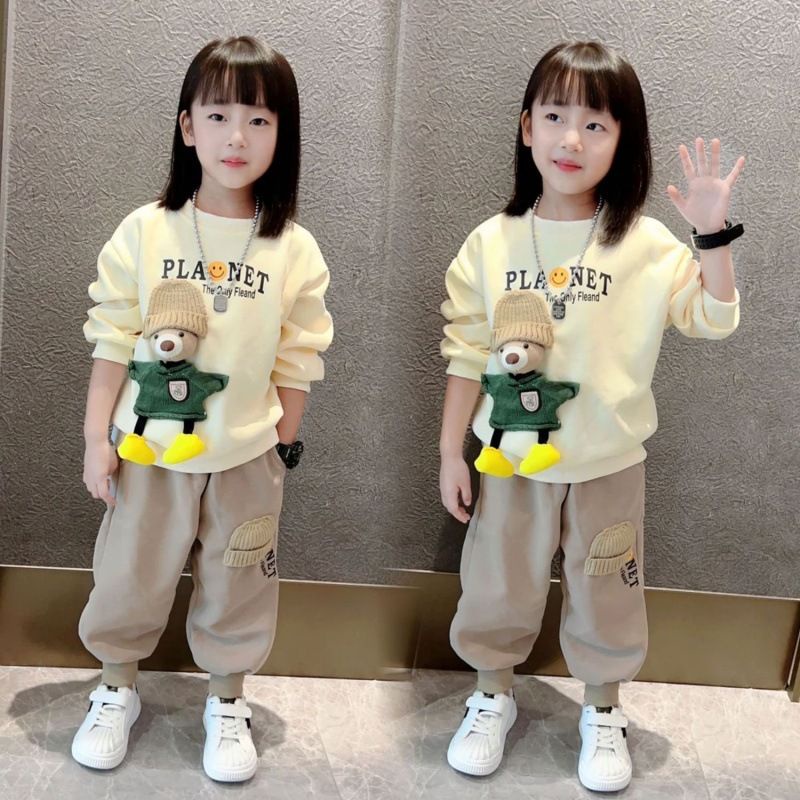 New cute hoodie two-piece set for women