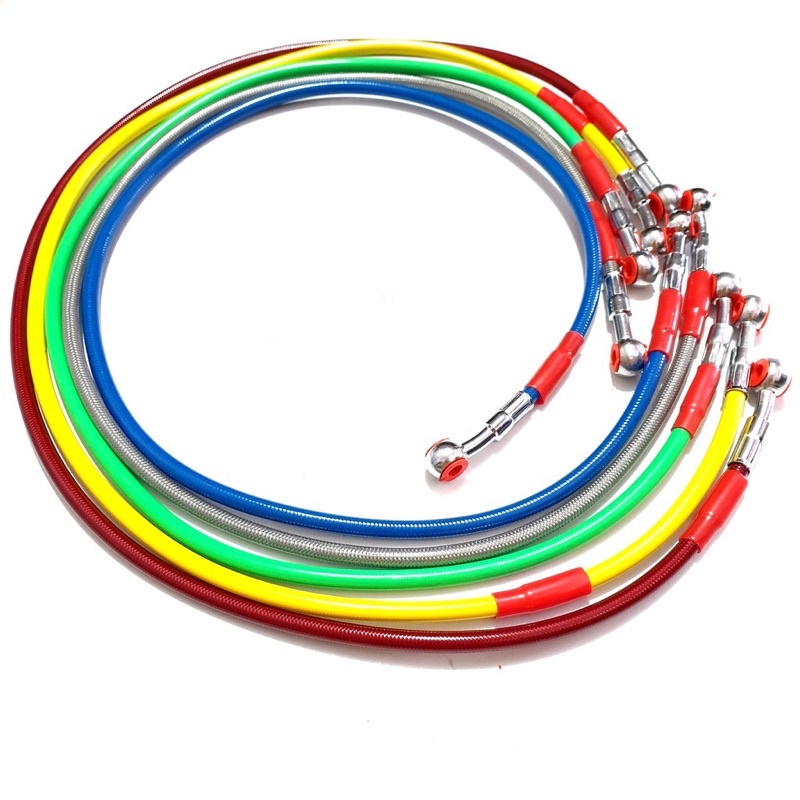 Selang Rem  variasi Serat CarbonDepan Belakang Model TDR 60cm 100cm 130cm Universal Motor Beat mio f