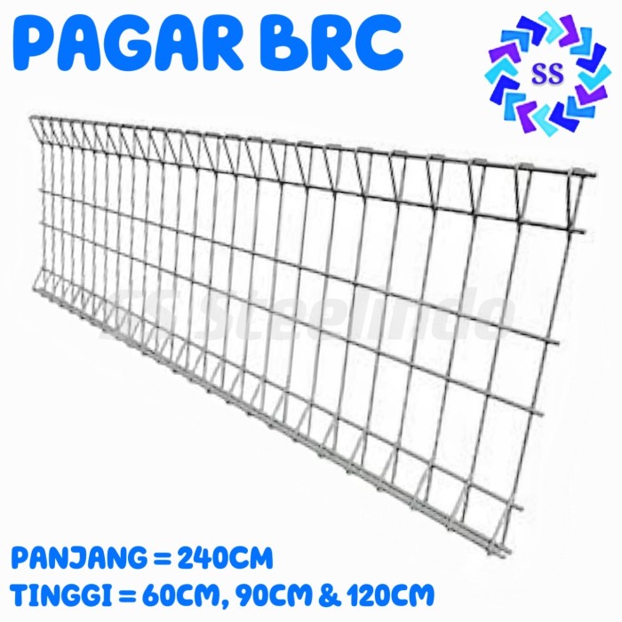 PAGAR BRC 240CM (TINGGI 60CM-90CM-120CM)