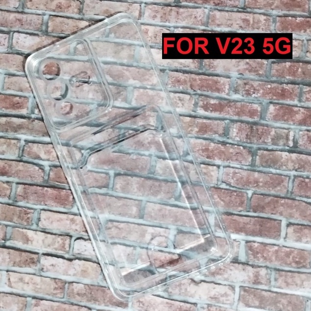 EllaStuff Bisa COD CASE Vivo V23 5G Softcase TRANSPARENT CARD HOLDER Case Casing Hp Vivo V23 5G