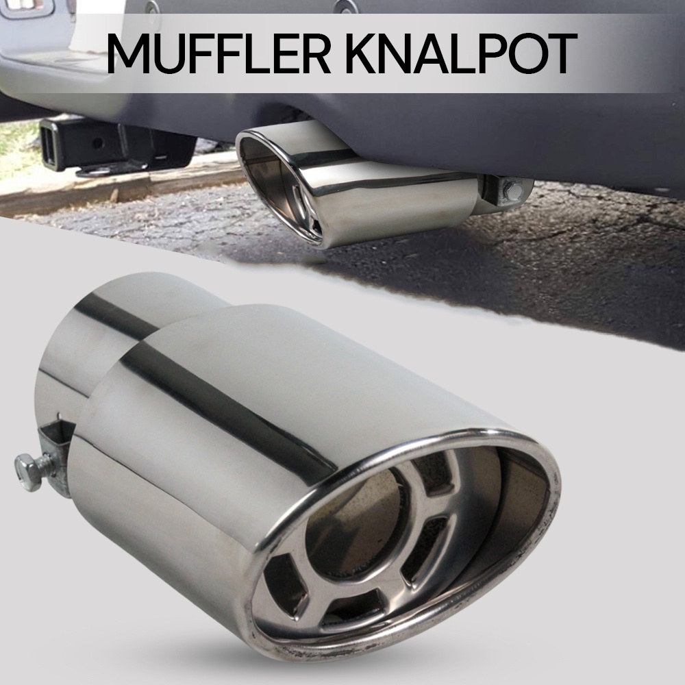 Ujung Knalpot Muffler Exhaust Tip Tailpipe Curved Shape