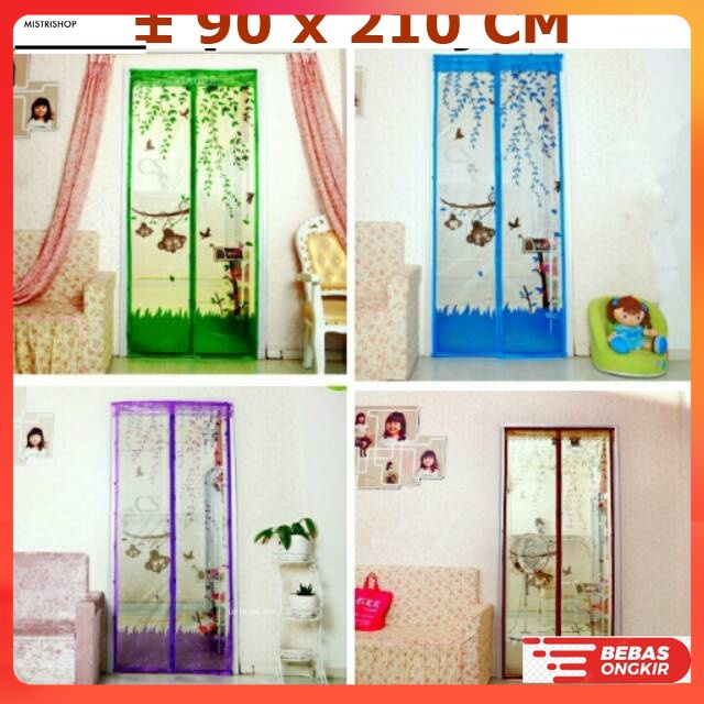 Tirai Magnet Pintu Tirai Anti Nyamuk Gorden Magnet Nyamuk Kamar
