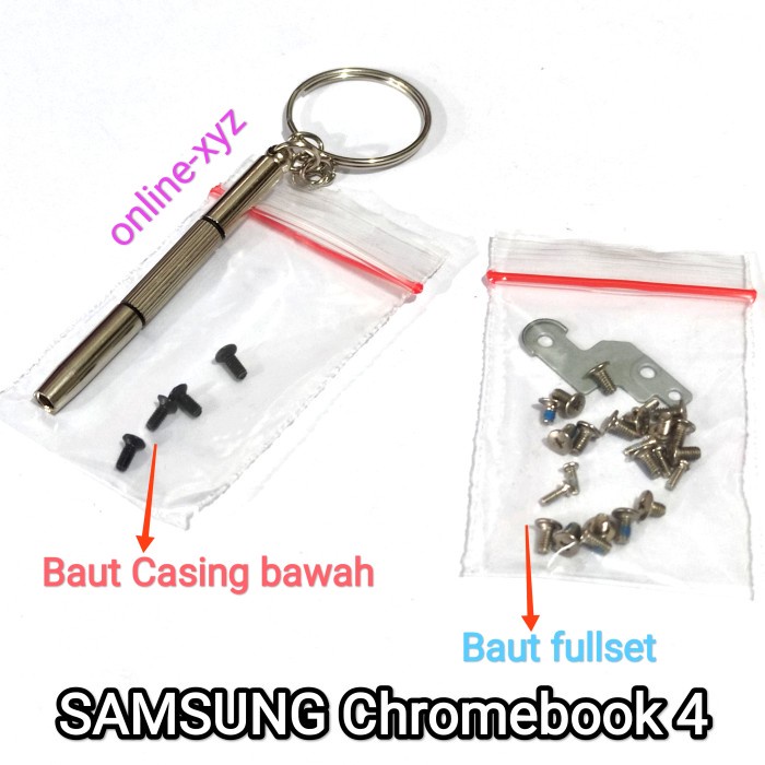 baut mur sekrup casing SAMSUNG Chromebook 4 XE310XBA XE310 XE310CBA