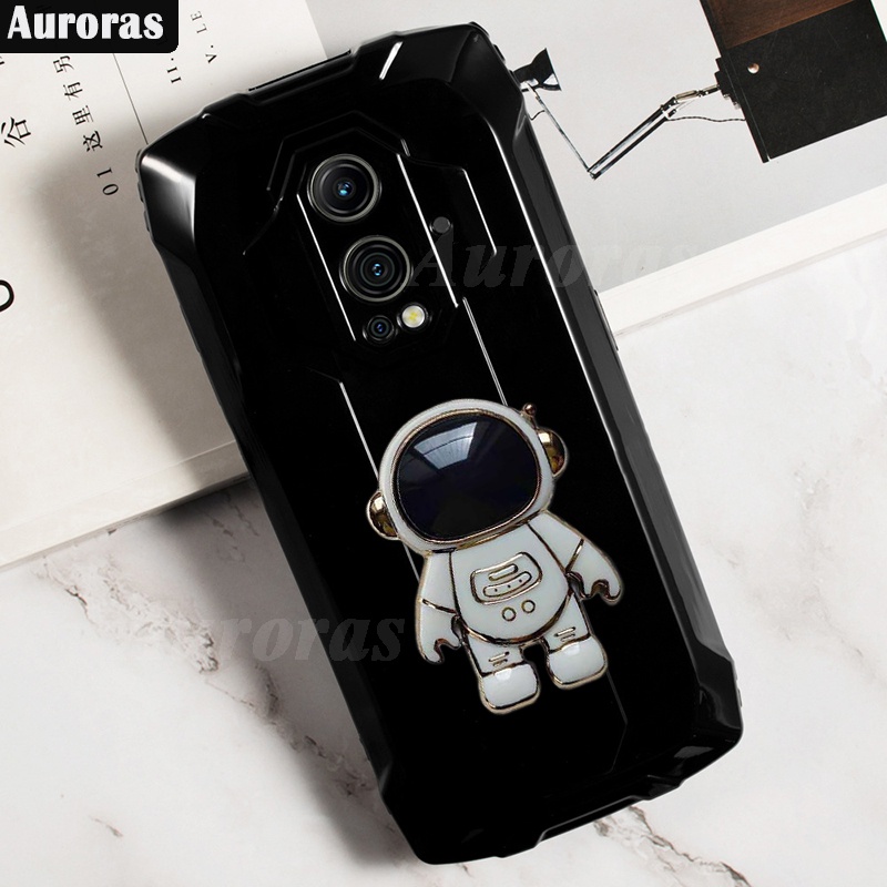 For Blackview BV9300 Phone Case Casing Soft Rubber Smooth Soft Shockproof With Astronaut Bracket Cases Back Cover For Blackview BV9300
