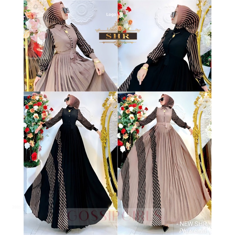 GossipGirls - CODREADY NEW MAXI DRESS MOTIF ASTOR BAHAN LINEN PREMIUM ORI SHR 100 %