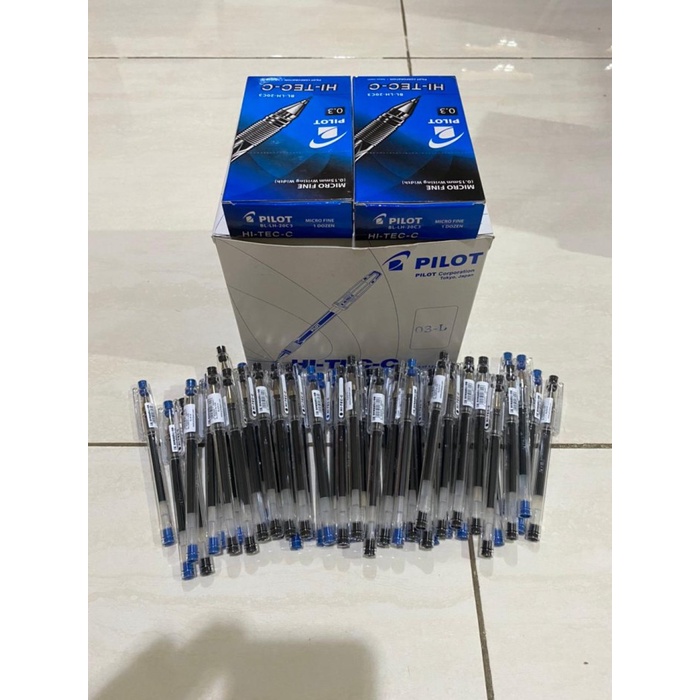 

Pulpen Hitech C Pilot 0.3 Murah / Bolpen Kitab / Original / Hitam Biru Warna / Asli Jepang (1pcs/buah/biji) BUKAN 1 Lusin/Pak