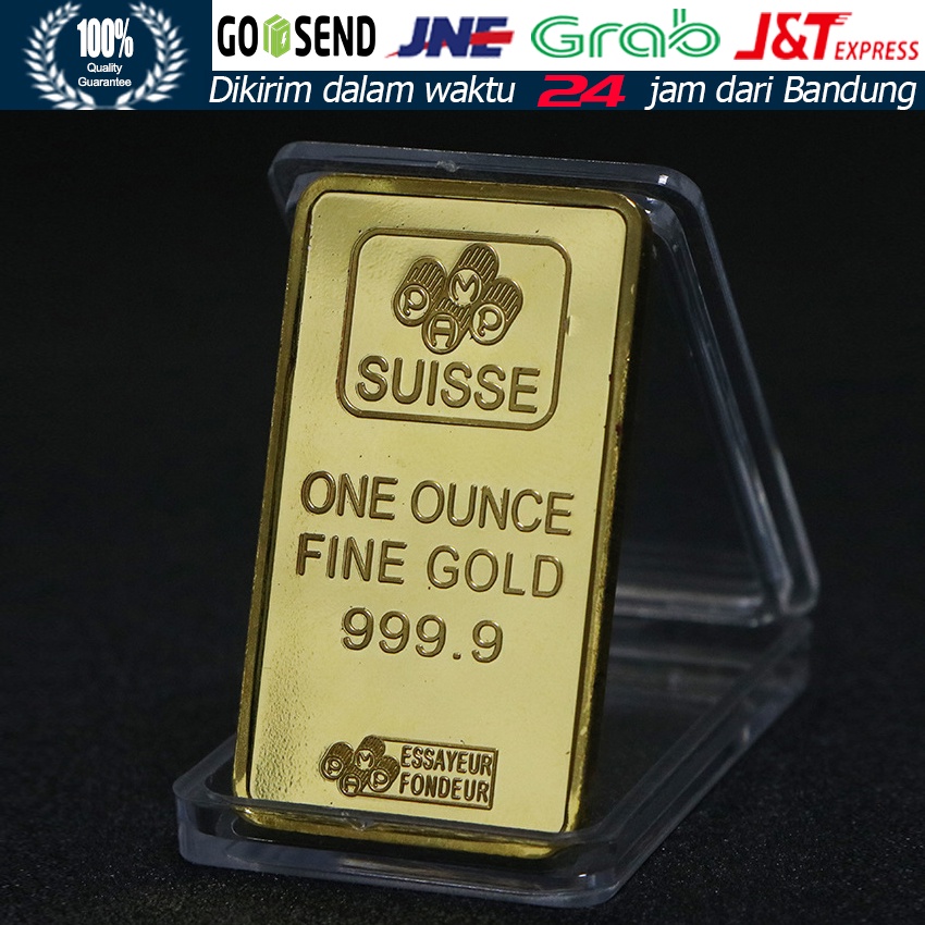 Tiruan Emas Batangan / Replika Logam Mulia Emas / Batangan Gold Bar Replica