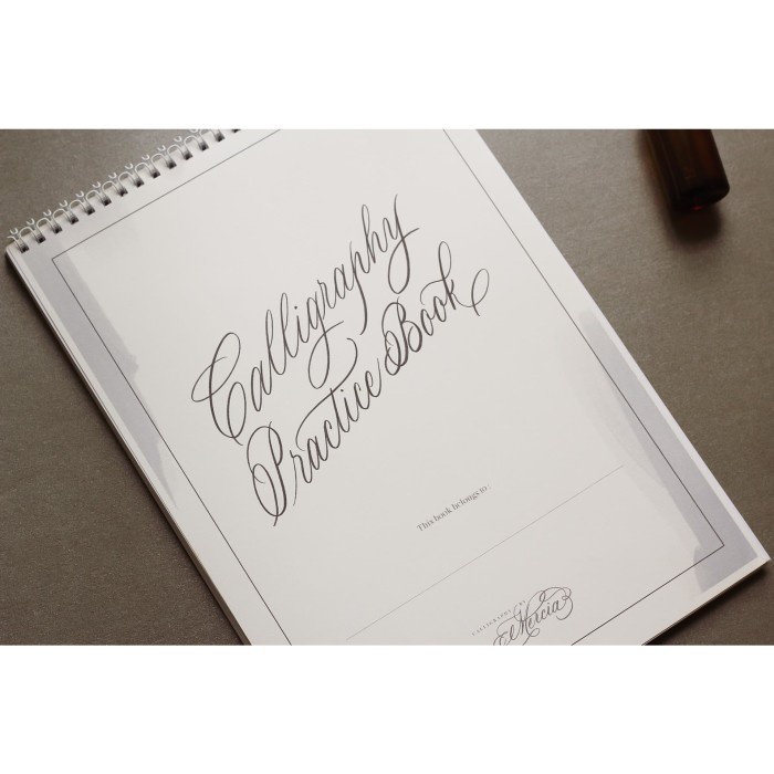 

Andrian Calligraphy Practice Book Buku Latihan Calligraphy - With Name