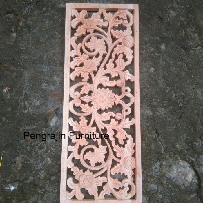 Termurah ukiran tempel kayu hiasan dinding ukir gebyok murah