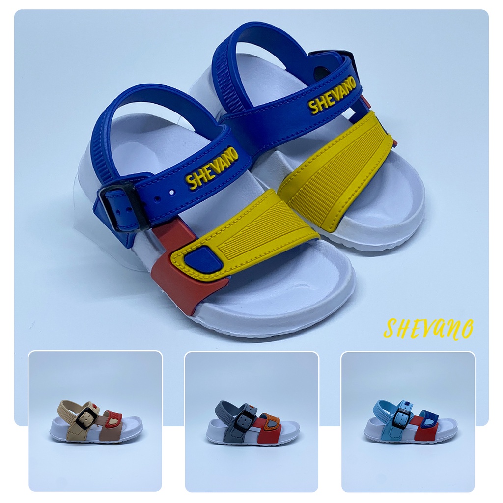 HIKING OUTDOOR KUAT //Sandal Shevano White 03 Anak Laki-laki / Sandal Gunung anak Keren / Sandal Ana