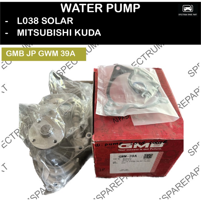 WATER PUMP L038 SOLAR - KUDA GMB JP GWM 39A