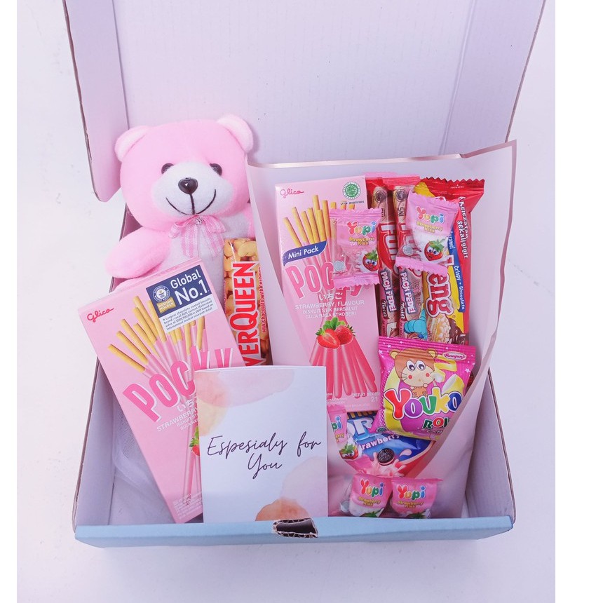 

Kado Ulang Tahun Cewek Gift Box Birthday Hampers Snack Hadiah Ulang Tahun Pacar