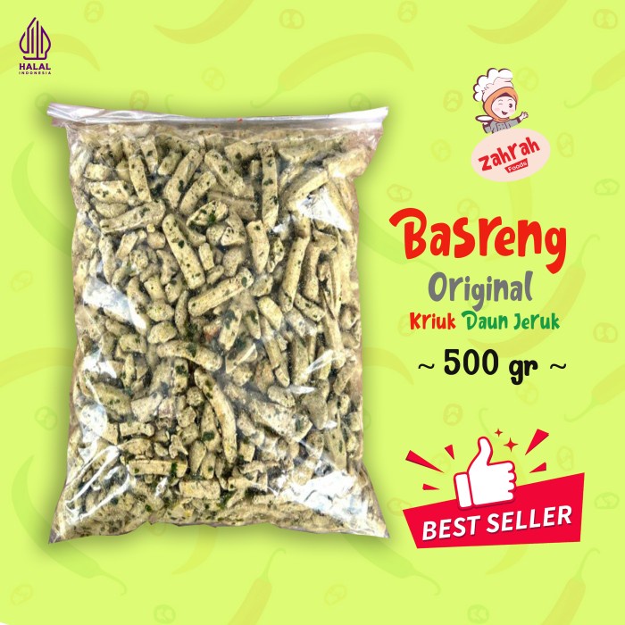 

Basreng Original 500 gr - Gurih Kriuk Daun Jeruk / Camilan instant