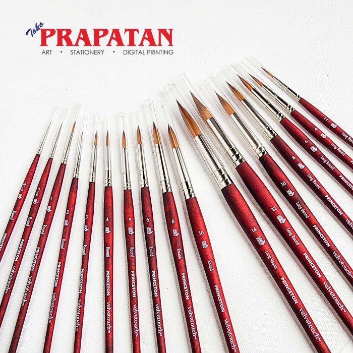 

FM - BEST SELLER Kuas Lukis Princeton Round Velvetouch Brush R/LR - Round 18/0