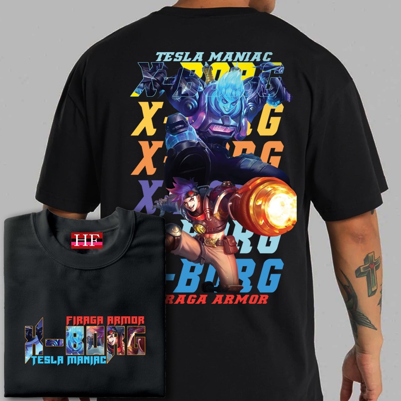 X-borg tshirt mobile legends shirt mlbb epic skin kaos Biasa/Uniseks/COD