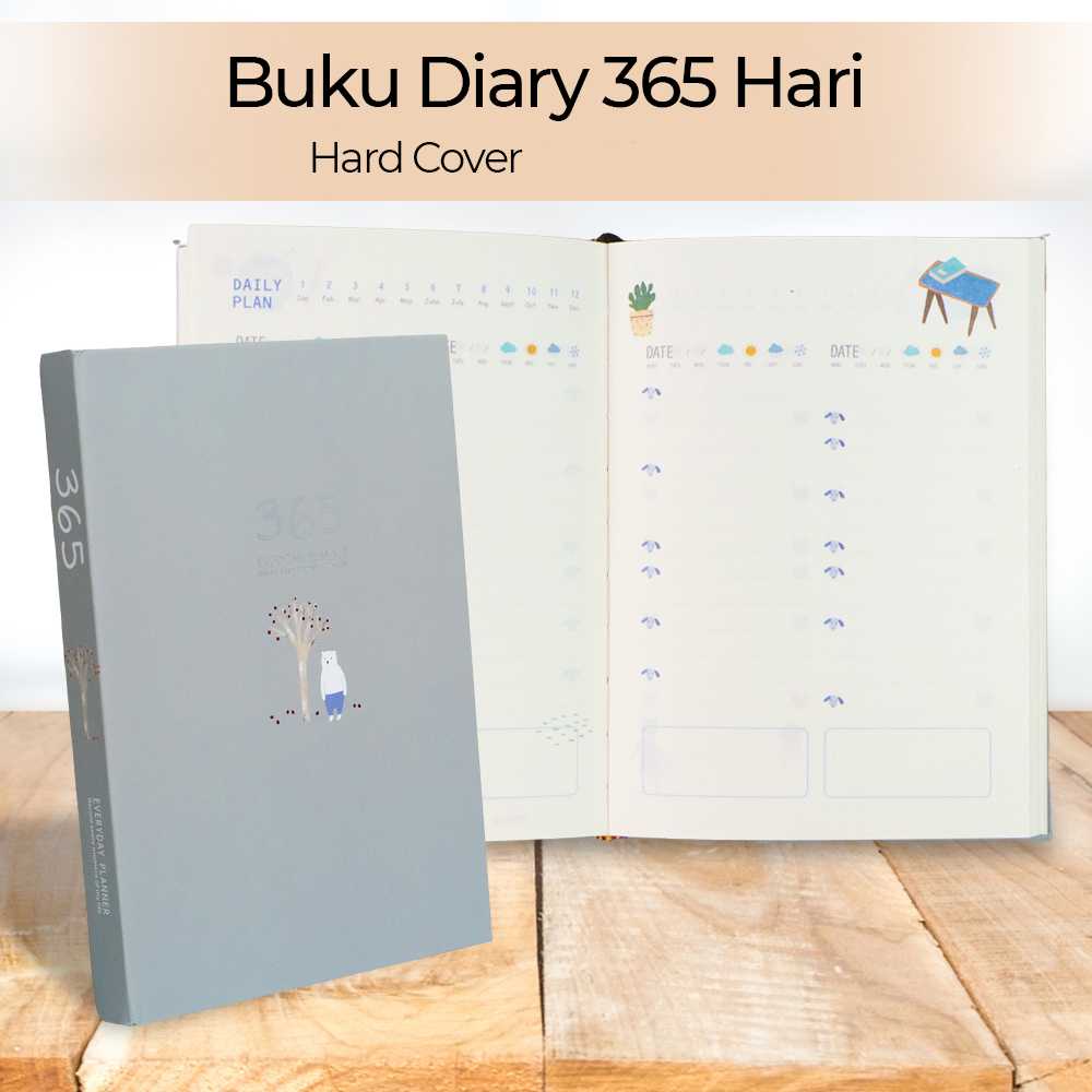 

Buku Diary 365 Hari Daily Journal Hardcover Book 128 Page