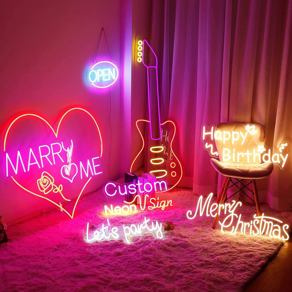 Neon Sign Custom Led Sign Can Personalised Neon For Wedding Party Birthday Store Business Name Desig