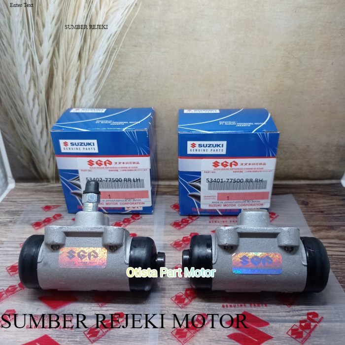 WHEEL CYLINDER BAK MASTER REM BELAKANG SET SUZUKI FUTURA T120SS ORI