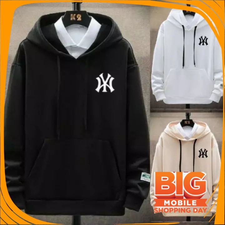 HOODIE CASUAL UNISEX POLOS MOTIF/ JAKET NEW WY SWEATER HOODIE PRIA/WANITA