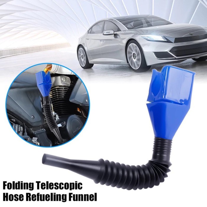 Corong Teleskopik Selang Oli Air Minyak Dapur Motor Mobil Lipat Tarik