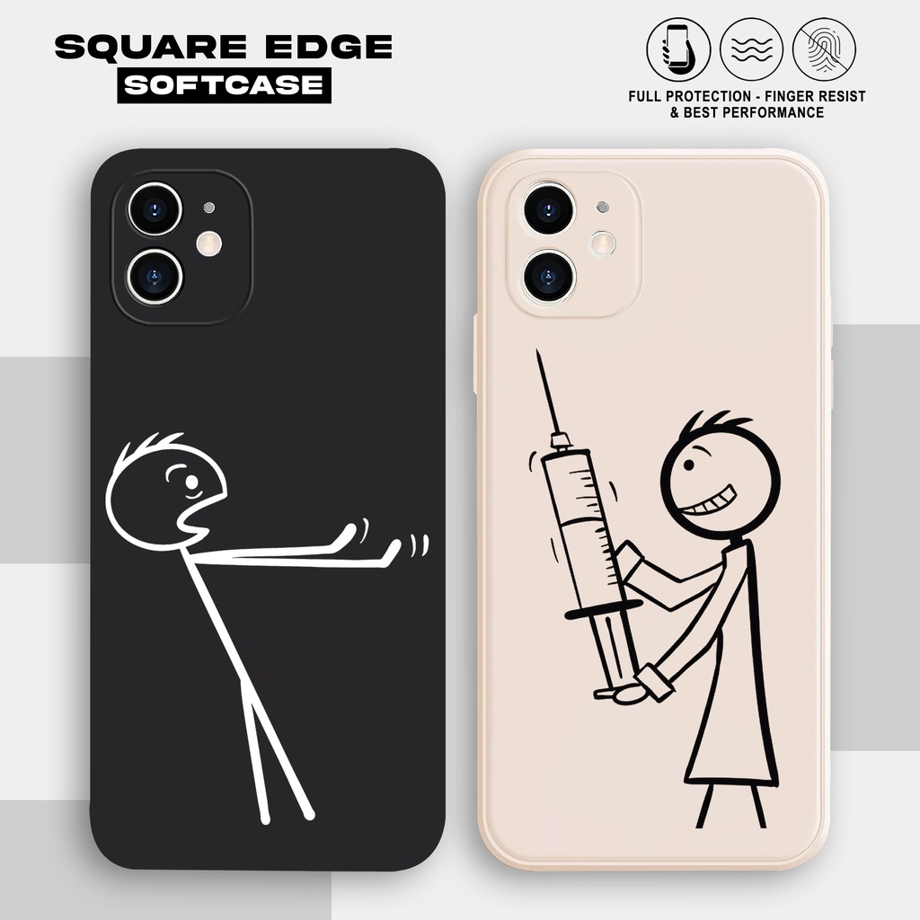 Case Poco M3 X3 M3PRO F4 M4PRO M5S M2PRO X3PRO X3NFC Couple Suntik CA360 Casing Silikon HP Motif Kar