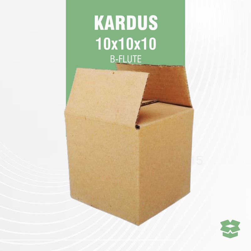 

KARDUS 10x10x10 BARU BOX KARTON B-FLUTE POLOS PACKING OLSHOP