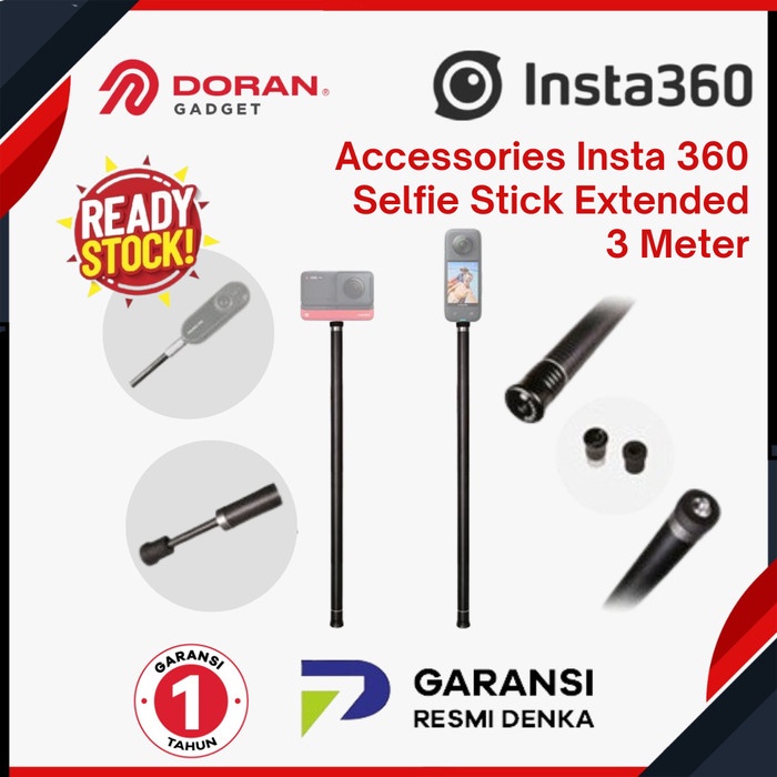 Insta360 Selfie Stick Extended 3M Invisible Stick 3 Meter Insta 360