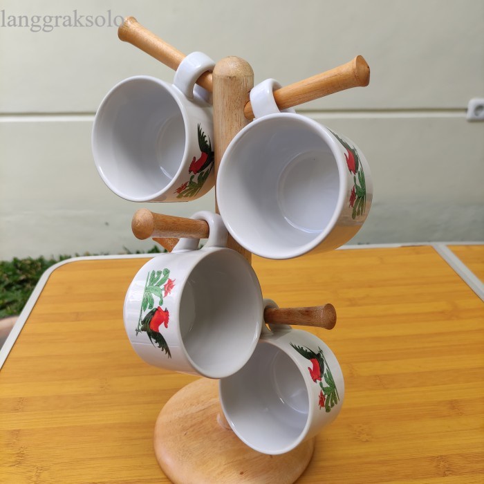 

Mug Holder Kayu KECIL / Gantungan Cangkir Kayu KECIL termurah