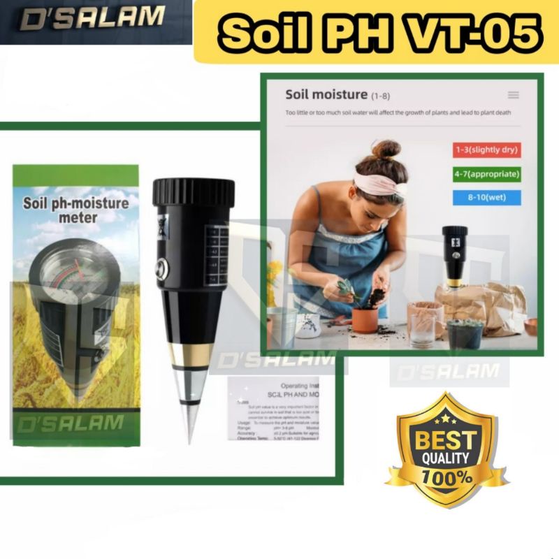 DF45RW Ph Tanah - Soil ph VT 05 - Soil moisture alat pengukur Ph Tanah