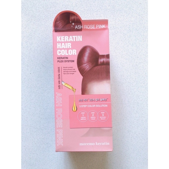 Moremo Keratin Hair Color Ash Rose Pink