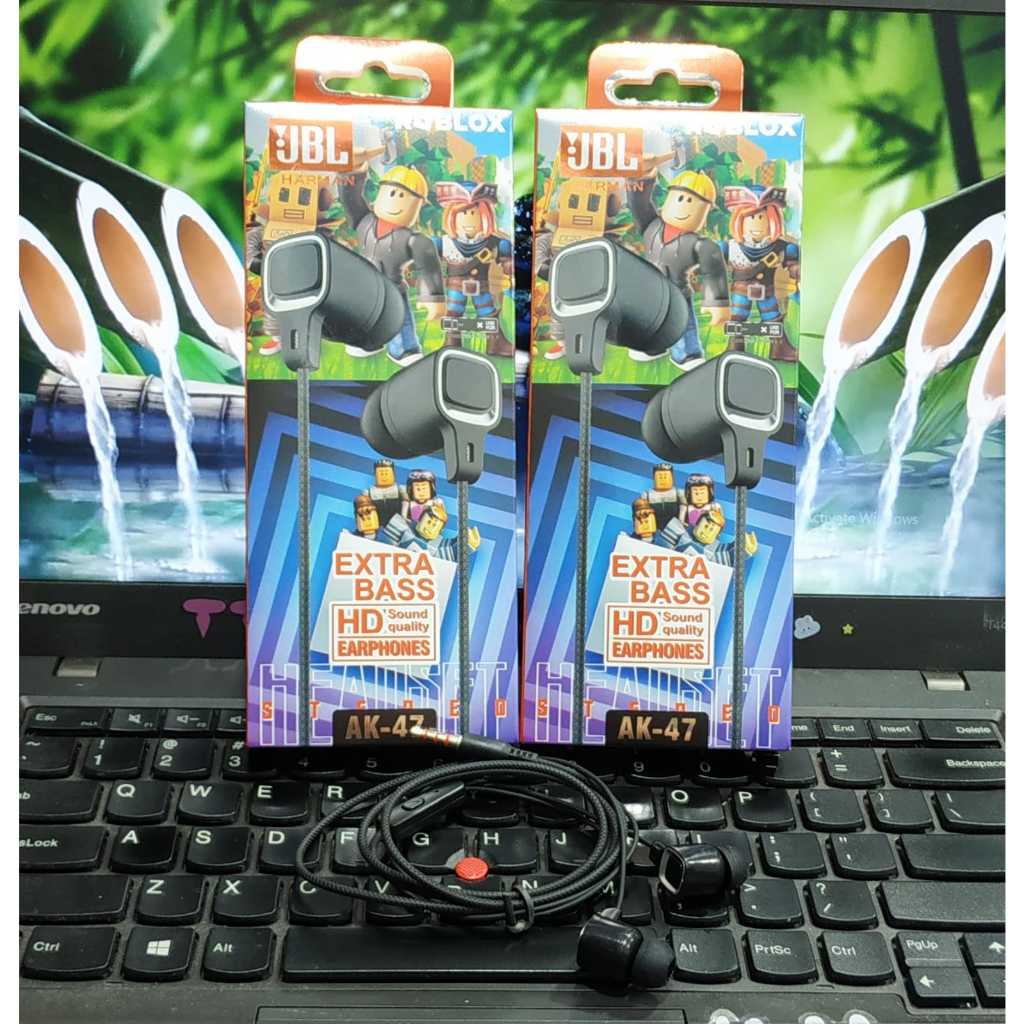 {MC8} Handsfree ROBLOX Handset AK47  Headset jbl Dan AK-47 earphone mega bass